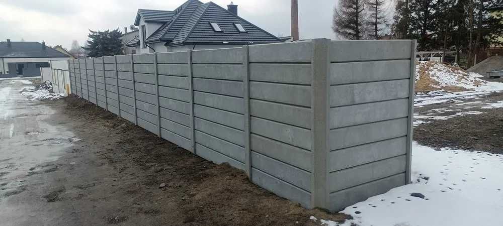 PROMOCJA!! Ogrodzenie betonowe, palisadowe, płyta betonowa, producent!