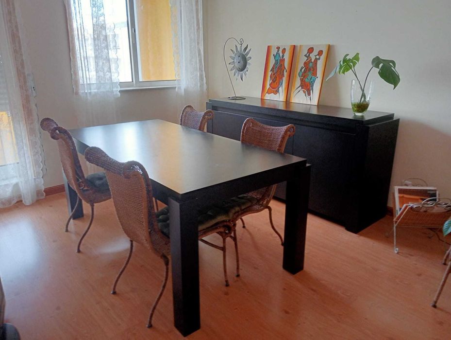 Mesa Rectangular Madeira Nogueira