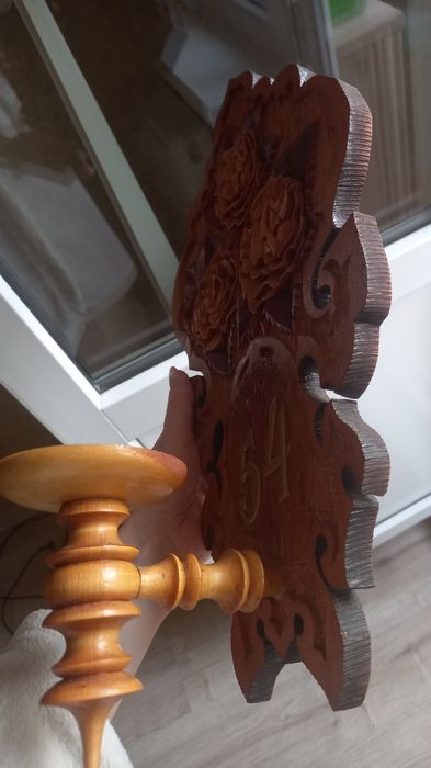 Подсвечник деревянный резной, изделие из дерева