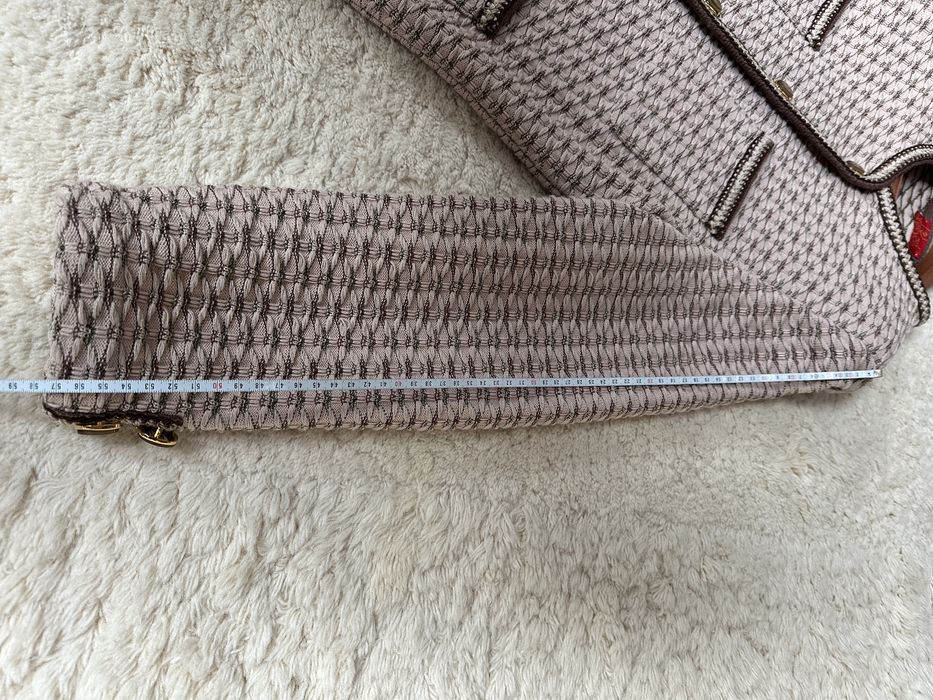 Komplet żakiet i spodnica garsonka L braz devernois