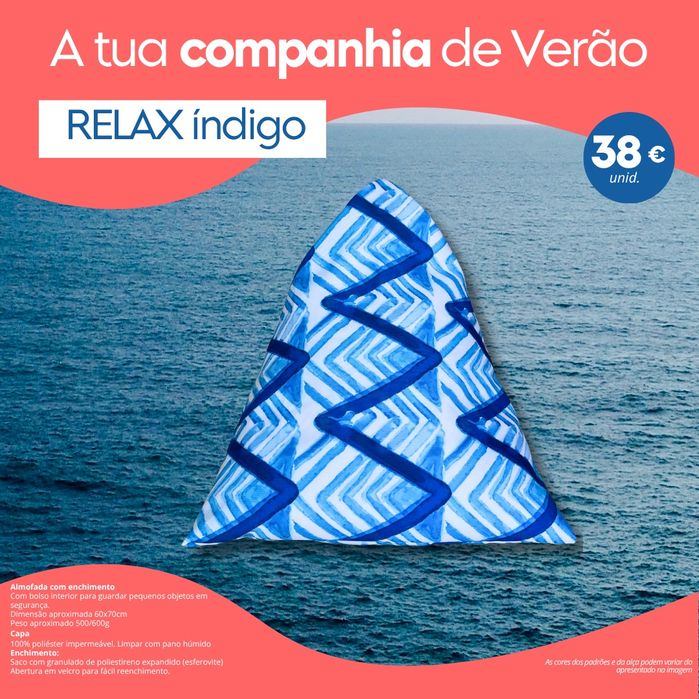 Almofadas de praia com enchimento
