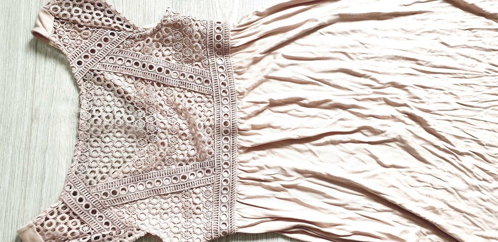 MAMA Sukienka ciążowa z górą z  koronki H&M, rozm. XS 34