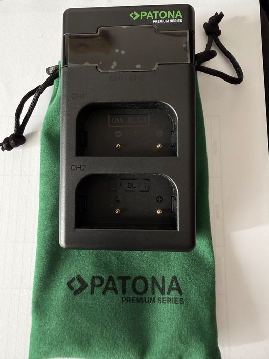 Carregador e bateria OM System OM 1 Mark II