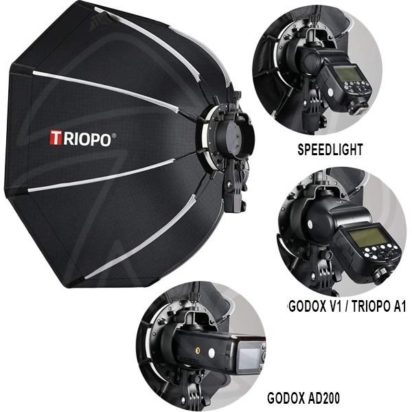 Професійний розсіювач октобокс софтбокс Triopo 55, 65 і 120 см для фотостудії