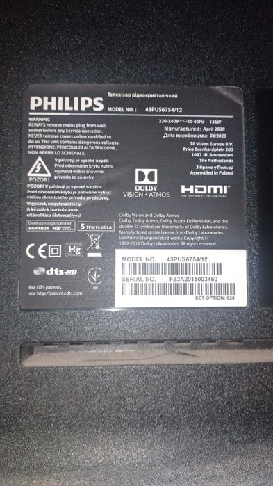 Telewizor PHILIPS LED Smart TV 43PUS6754/12