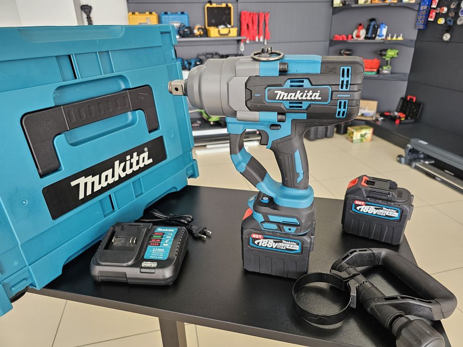 Новый Мощный Гайковерт Makita 3000Nm 3/4 Бесщеточный Полный Комплект