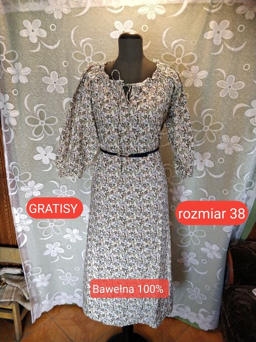 Bonprix sukienka na co dzień klasyczna midi rozmiar 38