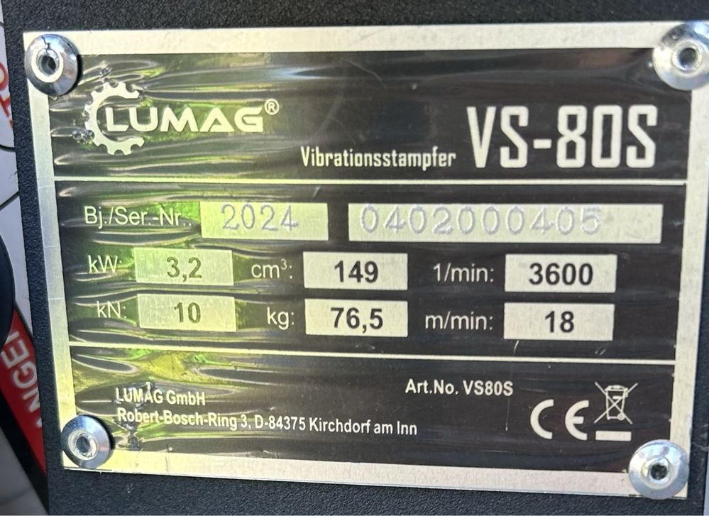 MAKKO Zagęszczarka skoczek LU-MAG VS 80 S silnik LONCIN Rytro • OLX.pl