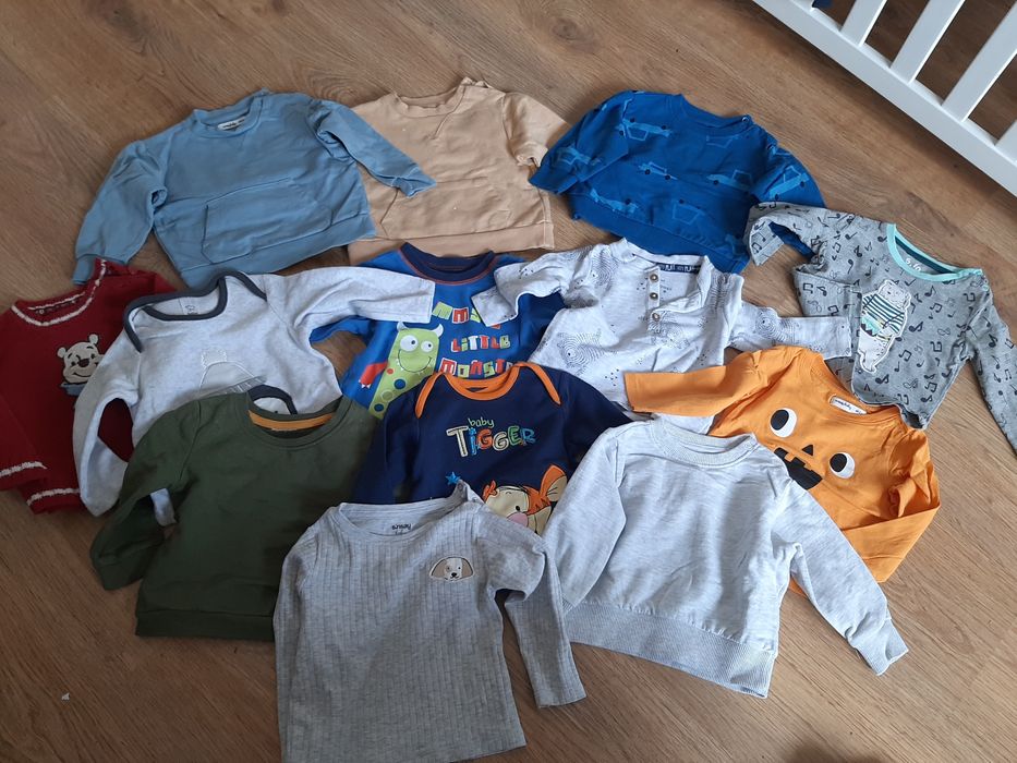Ubranka niemowlęce chłopięce, paka ubrań r. 68