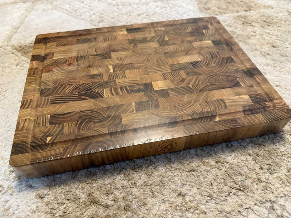 Korean Luxury Cutting board z naturalnego drewna Tectona grandis