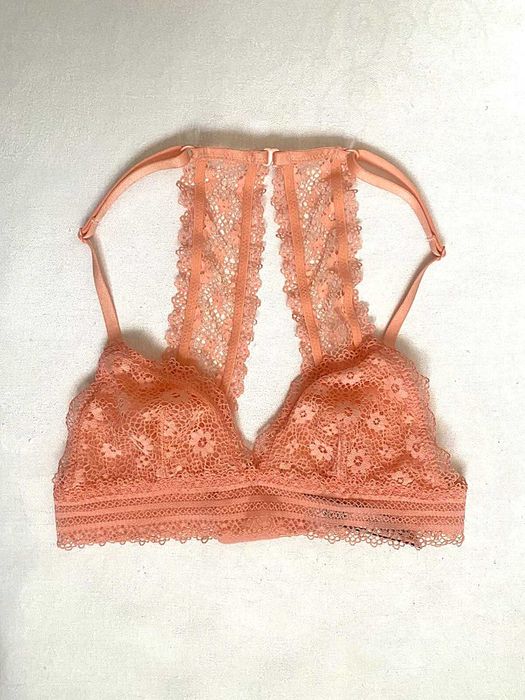Ажурний мереживний бюстгальтер бралет victoria's secret, розмір 70А-В