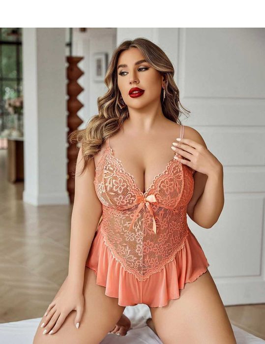 Сексуальний комплект боді Ілона боди батал р. L-XХХL еротична білизна