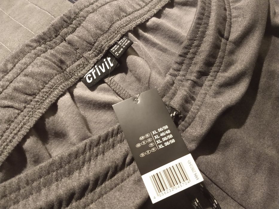 Nowe spodnie męskie, crivit, LIDL, rozmiar XL, 56/58