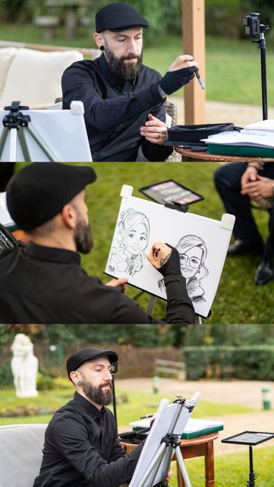 Eventos caricaturas ao vivo