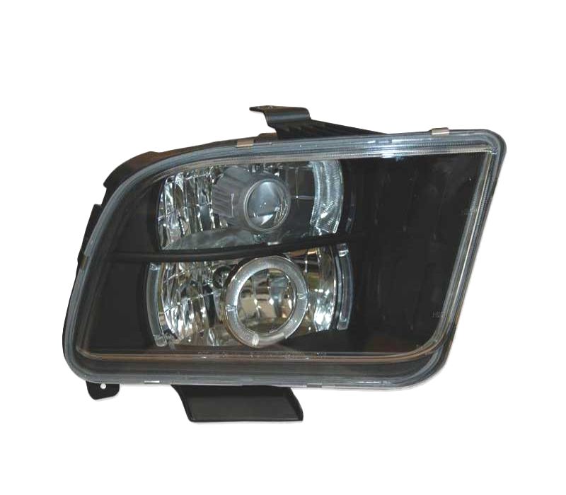FARÓIS FRONTAIS ANGEL EYES FORD MUSTANG 05- PRETO