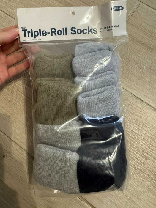 Набір дитячі шкарпетки детские носки Old Navy набор 8 пар 4-5 років