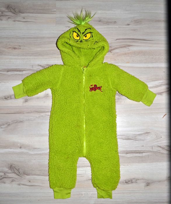 70^ Grinch strój przebranie piżama 9/12 msc_ 80
