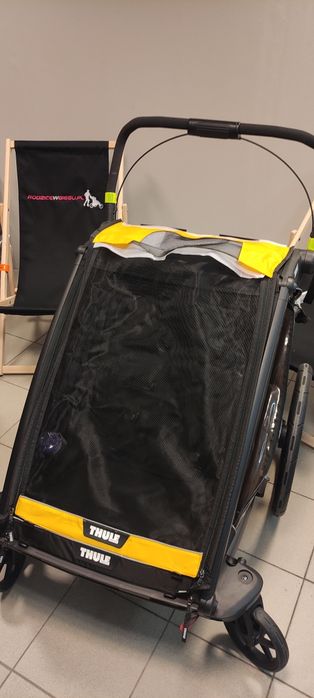 moskitiera front przyczepka rowerowa Thule Cross Sport Cab2