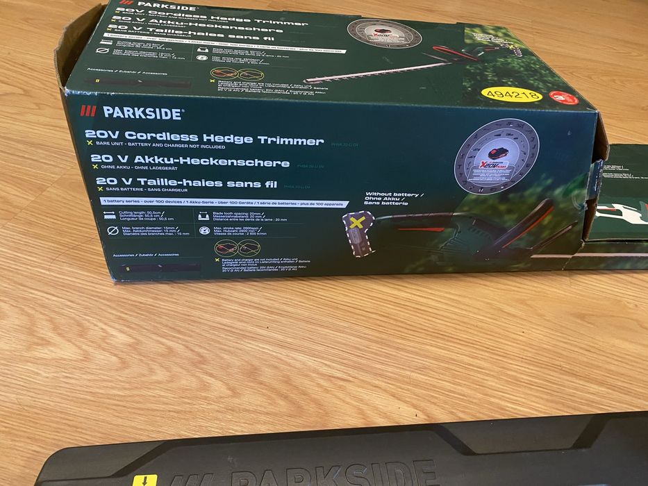 Corta sebes a bateria Parkside - Novo