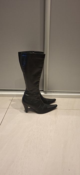 Kozaki skórzane lasocki