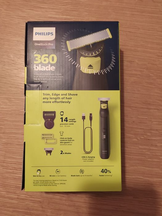Philips OneBlade Pro 360 selada e c/ garantia
