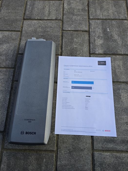 Bateria Akumulator BOSCH POWERPACK 400wh na bagażnik 103 cykle 92% spr