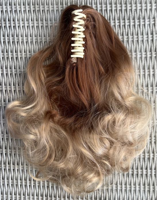 Premium Ultra włosy doczepiane, ciemny miodowy blond / ombre 161.
