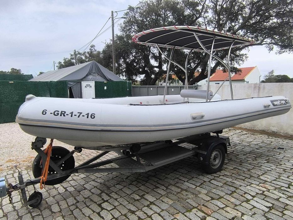 Semi rigido sealver waveboat rib606 para mota de agua