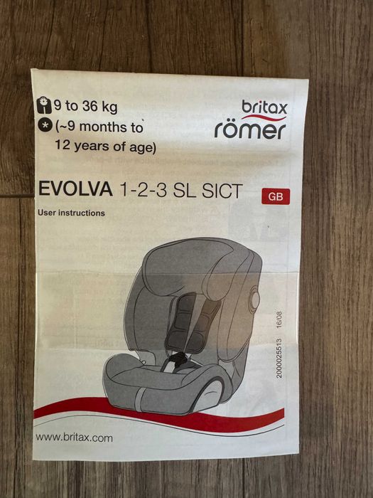 Fotelik samochodowy Britax Romer Evolva 123 SL SICT Koszalin Konikowo