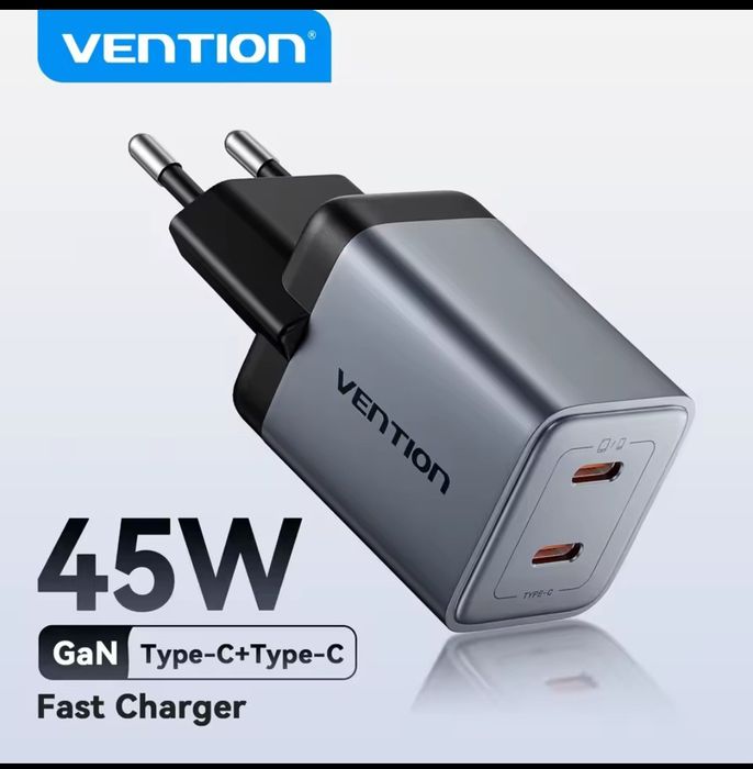 Vention 45w GAN зарядний пристрій