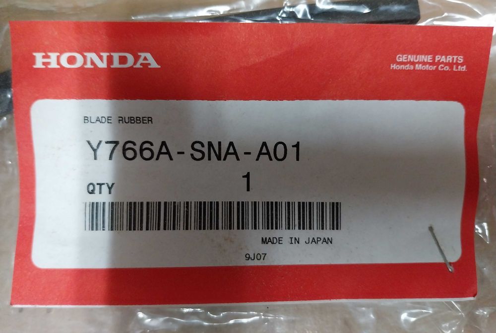 Borrachas originais para escovas Honda