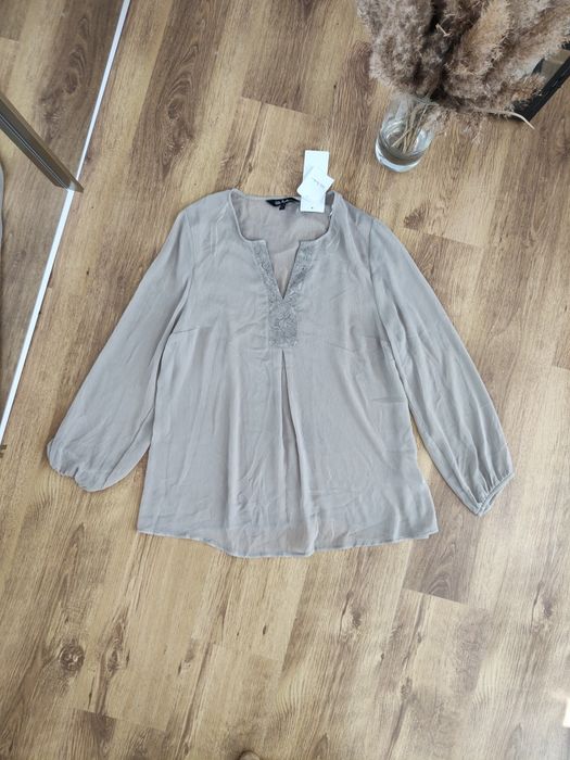 Bluzka koszula mgiełka szyfonowa Ulla  Popken