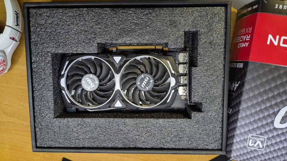 MSI AMD radeon RX 6600XT 8GB DDR6: 6 600 грн. - Комплектуючі та ...