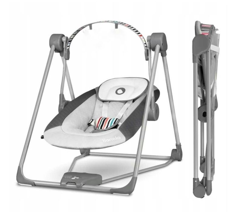 Lionelo Otto Cozy Grey - Крісло-гойдалка-шезлонг