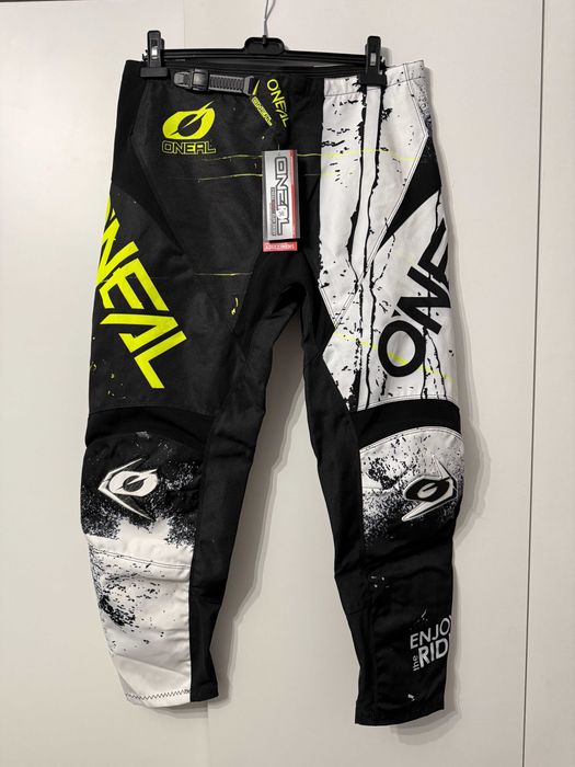 Strój Oneal Element SHRED mx(Black White Fluo)(cross,quad,enduro,mtb)