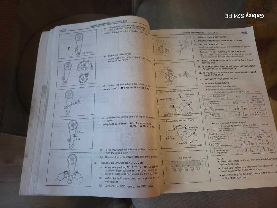 Toyota repair manual silniki 2A, 3A, 3A-C, 4A, 4A-C TERCEL, COROLLA