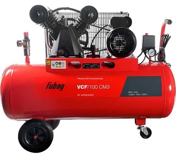 Компресор ремінний FUBAG VCF 100л 3 кВт 10 бар 440 л/хв компрессор