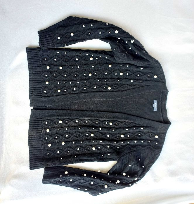 Кофта кардиган перлини, довжина 68 см.