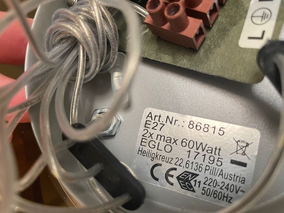 Кріплення для підвісного світильника Eglo 86815 Optica