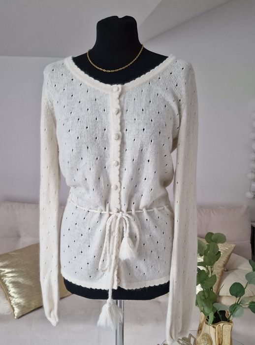 Kardiganek( wełna, angora)"H&M".