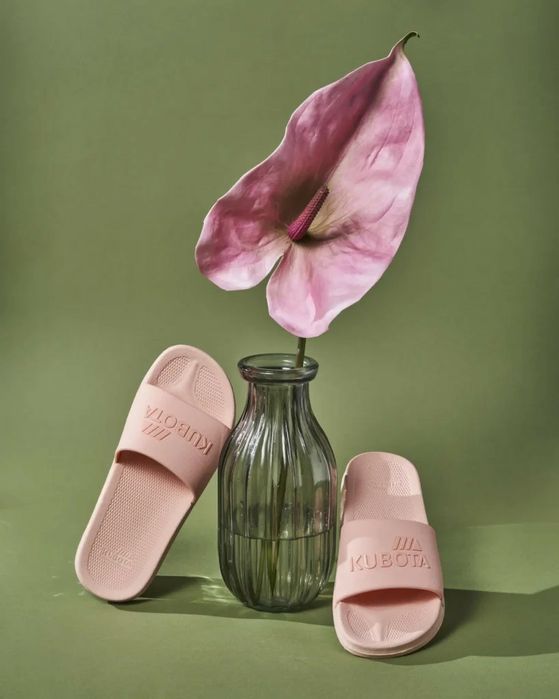 Klapki Kubota Basenowe Plain rozmiar 39 Różowe