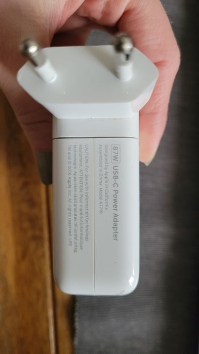 Oryginalny zasilacz ładowarka do Macbooka Apple USBc 87 Wat