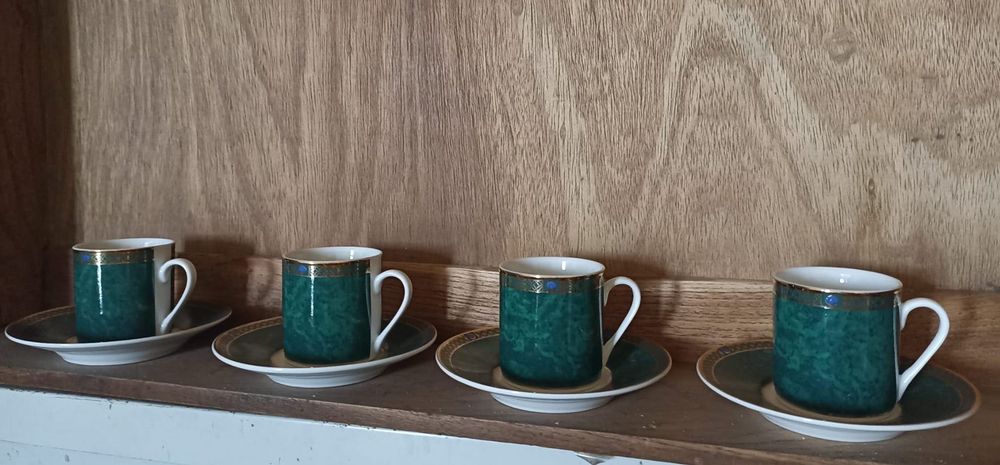 Conjunto chávenas de café porcelana