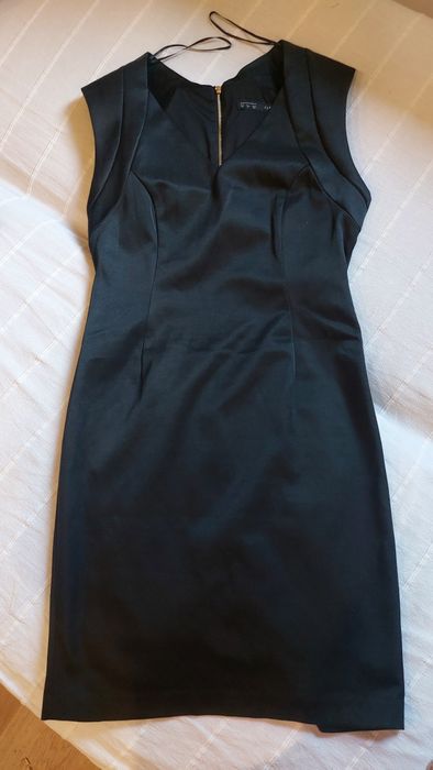 Sukienka zara basic L czarna bez rękawów casual