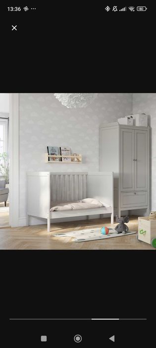 Berço Sunkvik cinzento, IKEA