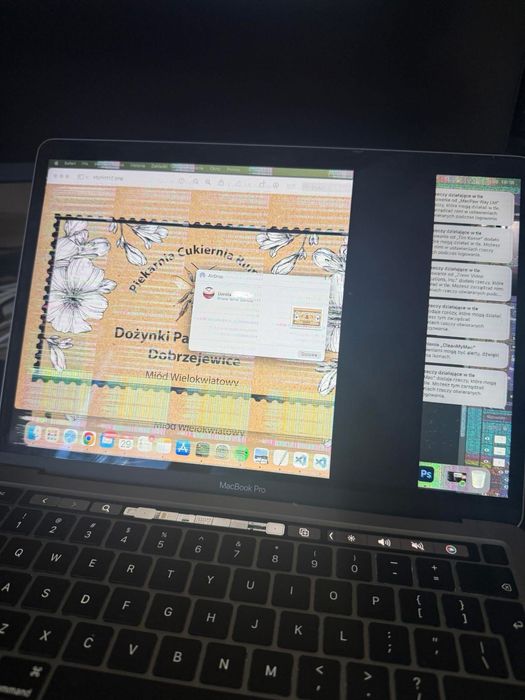 Macbook pro m1 A2338 uszkodzona matryca