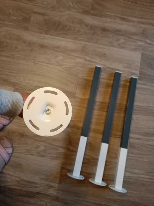 Nogi stalowe do stołu, biurka, blatu - 4 sztuki (komplet)