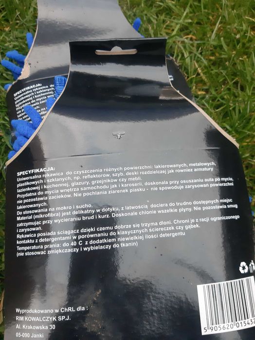 Rekawica z mikrofibry Szmatka do czyszczenia mycia Nowa
