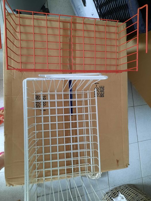 Cestos de arrumação para prateleiras