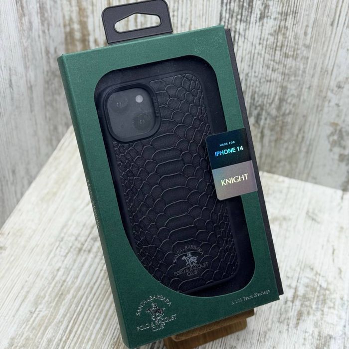 Чехол премиум кожа POLO Knight на iPhone 15 Pro Max/ 15/ 14 Чохол шкіра